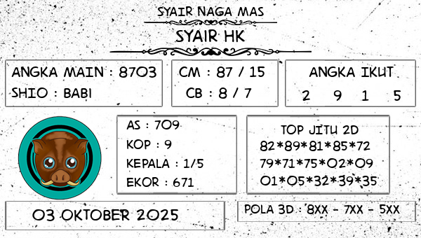 SYAIR NAGA MAS - Syair HK