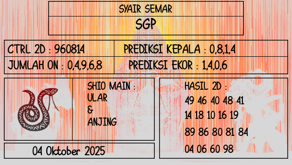SYAIR SEMAR - SGP